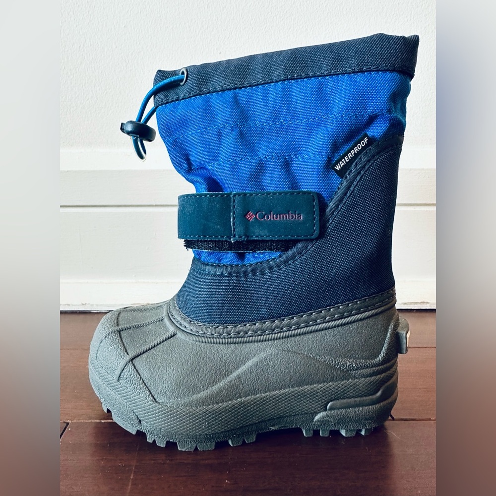 Columbia Kids Snow Boot, Size 9 (Toddler), Blue/Black